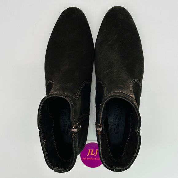 La Canadienne Women's Sophie Espresso Waterproof Suede Ankle Boots Size 5.5 - Picture 9 of 11